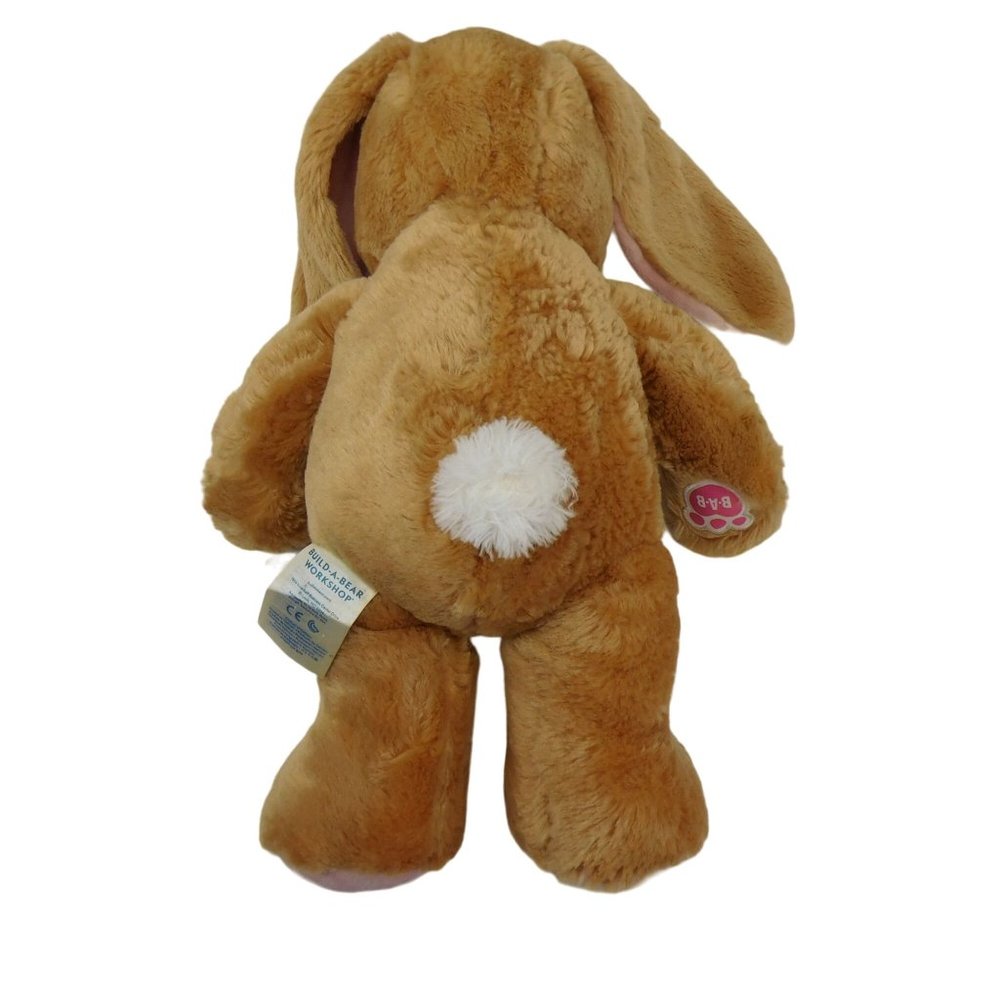 Build A Bear Light Brown/Pink Bunny Rabbit Plush 17" Stuffed Animal BAB - Picture 5 of 7
